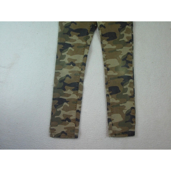 Levi’s 510 Jeans Kids 12 Regular 26X26.5 Olive Cloud Camo Denim‎ Skinny Fit - Picture 10 of 10